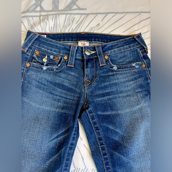 True Religion Billy Jeans W27 White Tag w/ Red Stitching - Picture 2 of 7